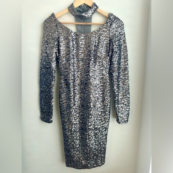 Goddiva Sequin Mini Dress - Picture 3 of 5